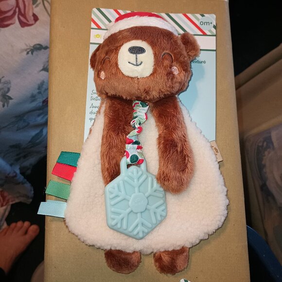 NEW Itzy Ritzy Holiday Lovey Plush + Teether Toy, - Picture 5 of 9
